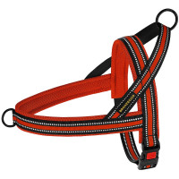 Шлея BronzeDog Mesh Скандинавська для собак, червоний, 44-60 см Шлея BronzeDog Mesh Скандинавська для собак, червоний, 44-60 см