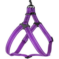 Шлея BronzeDog Active для собак, светоотражающий нейлон, фиолетовый, 45-60 см Шлея BronzeDog Active для собак, светоотражающий нейлон, фиолетовый, 45-60 см