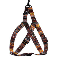 Шлея BronzeDog Tribal для собак, нейлон, принт этничный, оранжевый, 57-73 см Шлея BronzeDog Tribal для собак, нейлон, принт этничный, оранжевый, 57-73 см