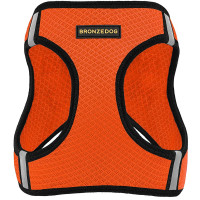 Шлея BronzeDog Mesh Vest для собак, сетчатый нейлон, оранжевый, 26-29 см