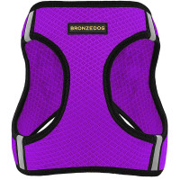 Шлея BronzeDog Mesh Vest для собак, сетчатый нейлон, фиолетовый, 26-29 см Шлея BronzeDog Mesh Vest для собак, сетчатый нейлон, фиолетовый, 26-29 см