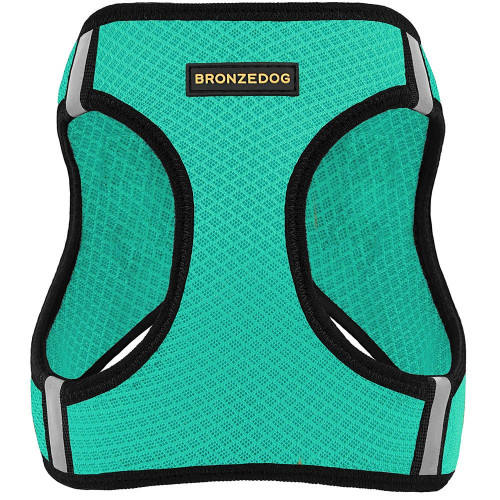 Шлея BronzeDog Mesh Vest для собак, сітчастий нейлон, ментоловий, 20-24 см