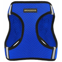 Шлея BronzeDog Mesh Vest для собак, сетчатый нейлон, синий, 34-42 см