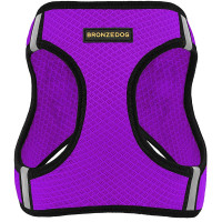 Шлея BronzeDog Mesh Vest для собак, сітчастий нейлон, фіолетовий, 42-47 см Шлея BronzeDog Mesh Vest для собак, сітчастий нейлон, фіолетовий, 42-47 см