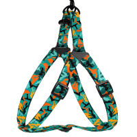 Шлея BronzeDog Camo для собак, нейлон, зелёный, 45-60 см Шлея BronzeDog Camo для собак, нейлон, зелёный, 45-60 см