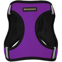 Шлея BronzeDog Sport Vest для собак из нейлона, неопрена и 3D сетки, фиолетовый, 43-53 см