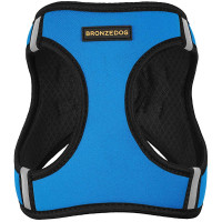 Шлея BronzeDog Sport Vest для собак из нейлона, неопрена и 3D сетки, голубой, 34-42 см Шлея BronzeDog Sport Vest для собак из нейлона, неопрена и 3D сетки, голубой, 34-42 см