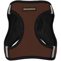 Шлея BronzeDog Sport Vest для собак з нейлону, неопрену і 3D сітки, коричневий, 24-26 см