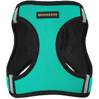 Шлея BronzeDog Sport Vest для собак из нейлона, неопрена и 3D сетки, ментоловый, 24-26 см