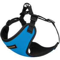 Шлея BronzeDog Sport для собак из неопрена, голубой, 28-33 см Шлея BronzeDog Sport для собак из неопрена, голубой, 28-33 см