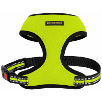 Шлея BronzeDog Mesh для собак дрібних порід, сітчастий нейлон, лимонний, 35-38 см Шлея BronzeDog Mesh для собак дрібних порід, сітчастий нейлон, лимонний, 35-38 см