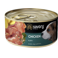 Вологий корм для цуценят Savory, з куркою, 200 г Вологий корм для цуценят Savory, з куркою, 200 г