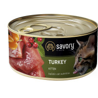 Вологий корм для кошенят Savory, з індичкою, 200 г Вологий корм для кошенят Savory, з індичкою, 200 г