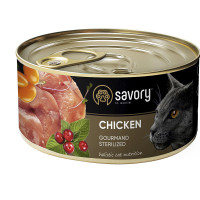 Вологий корм для стерилізованих котів Savory, з куркою, 200 г Вологий корм для стерилізованих котів Savory, з куркою, 200 г