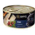 Влажный корм для кошек Savory, с рыбой, 200 г