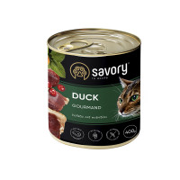 Вологий корм для котів Savory, з качкою, 400 г Вологий корм для котів Savory, з качкою, 400 г