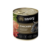 Вологий корм для стерилізованих котів Savory, з куркою, 400 г Вологий корм для стерилізованих котів Savory, з куркою, 400 г