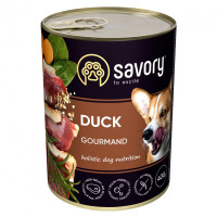 Влажный корм для взрослых собак Savory, с уткой, 400 г Влажный корм для взрослых собак Savory, с уткой, 400 г