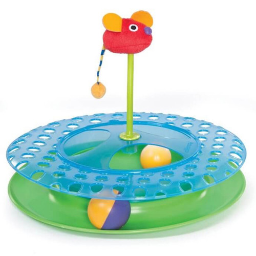 Іграшка для кішок Petstages Трек з м'ячиком для ласощів 2, 30.5×22.9×30.5 см