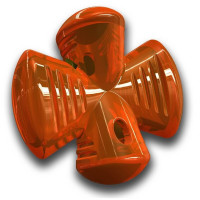 Игрушка для собак Bionic Opaque Stuffer, для лакомств и жевания, оранжевая, 12.5×12.5×6.8 см Игрушка для собак Bionic Opaque Stuffer, для лакомств и жевания, оранжевая, 12.5×12.5×6.8 см