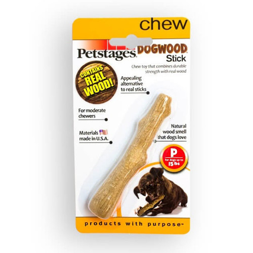 Игрушка для собак Petstages Dogwood Stick Крепкая ветка, мини, 10.5 см