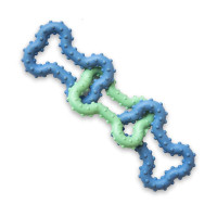 Іграшка для собак Petstages Orka Три кісточки, блакитна, 14×16.5×1.3 см Іграшка для собак Petstages Orka Три кісточки, блакитна, 14×16.5×1.3 см