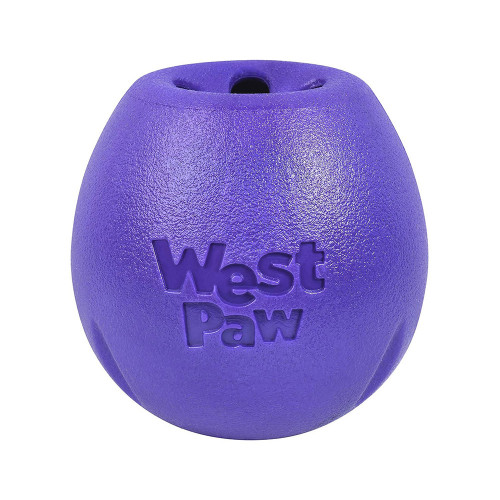 Іграшка для собак West Paw Rumbl Large Eggplant, для ласощів, фіолетова, 10 см