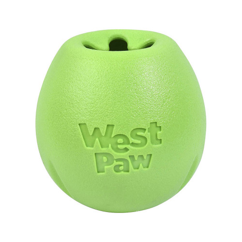 Іграшка для собак West Paw Rumbl Small Jungle Green, для ласощів, зелена, 8 см