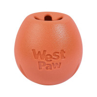Іграшка для собак West Paw Rumbl Small Melon, для ласощів, помаранчева, 8 см Іграшка для собак West Paw Rumbl Small Melon, для ласощів, помаранчева, 8 см