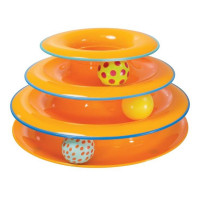 Игрушка-трек для кошек Petstages Башня с мячиками, 25×15 см Игрушка-трек для кошек Petstages Башня с мячиками, 25×15 см