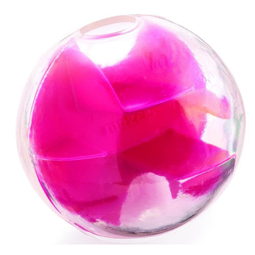 Интерактивная игрушка для собак Planet Dog Mazee мяч-лабиринт, розовый, 12.5 см