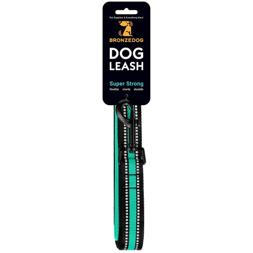 Повідець BronzeDog Mesh для собак, сітчастий нейлон, ментоловий, 200×2 см