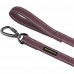 Поводок BronzeDog Cotton для собак, брезент с карабином на замке, чери, 500×2 см