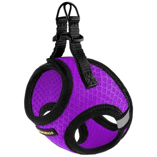 Шлея BronzeDog Mesh Vest для собак, сітчастий нейлон, фіолетовий, 26-29 см