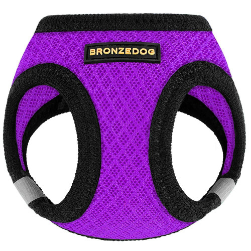 Шлея BronzeDog Mesh Vest для собак, сітчастий нейлон, фіолетовий, 26-29 см