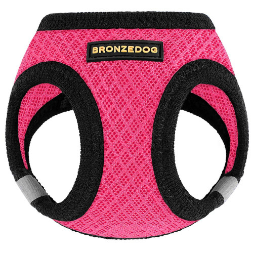Шлея BronzeDog Mesh Vest для собак, сітчастий нейлон, рожевий, 20-24 см