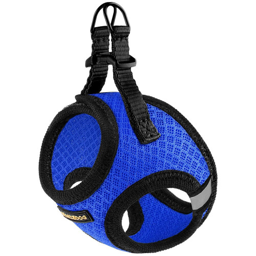 Шлея BronzeDog Mesh Vest для собак, сітчастий нейлон, синій, 20-24 см