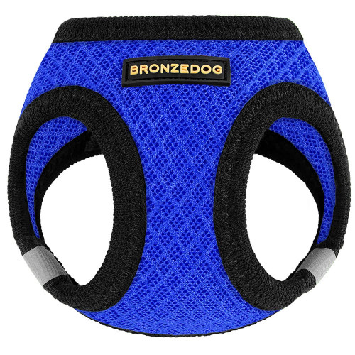 Шлея BronzeDog Mesh Vest для собак, сітчастий нейлон, синій, 20-24 см