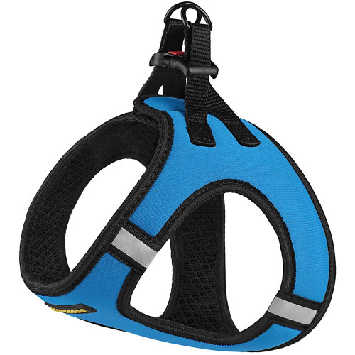 Шлея BronzeDog Sport Vest для собак з нейлону, неопрену і 3D сітки, блакитний, 24-26 см