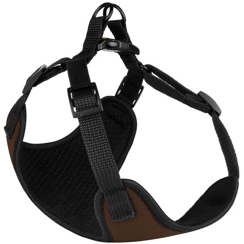 Шлея BronzeDog Sport для собак из неопрена, коричневый, 40-46 см