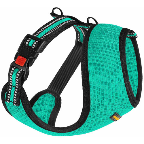 Шлея BronzeDog Mesh для собак дрібних порід, сітчастий нейлон, ментоловий, 40-46 см