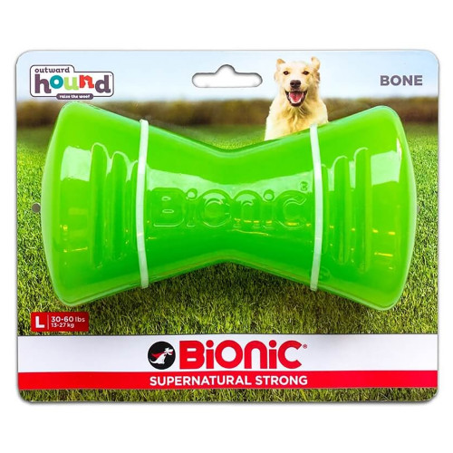 Іграшка Bionic Bone кістка велика, для собак 14-27 кг, зелена, 14.7×7.9×6.4 см