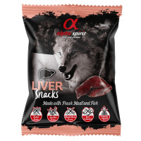 Напіввологі ласощі для собак Alpha Spirit DOG Snacks Liver, кубики з печінкою, 50 г Напіввологі ласощі для собак Alpha Spirit DOG Snacks Liver, кубики з печінкою, 50 г