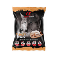 Напіввологі ласощі для собак Alpha Spirit DOG Snacks Turkey, кубики з індичкою, 50 г Напіввологі ласощі для собак Alpha Spirit DOG Snacks Turkey, кубики з індичкою, 50 г