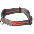 Нашийник DEXAS Off Leash для собак, нейлон, середній, 2.5 см/35.5-50.8 см, сірий-помаранчевий