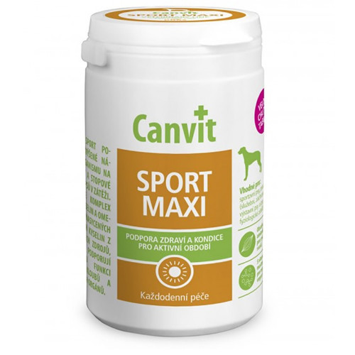 Таблетки Canvit Sport Maxi, вітамінний комплекс для дорослих собак великих порід, 230 г