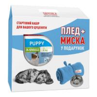 Сухий корм Royal Canin XSmall Puppy для цуценят дрібних порід, 1.5 кг + подарунок миска та плед Сухий корм Royal Canin XSmall Puppy для цуценят дрібних порід, 1.5 кг + подарунок миска та плед
