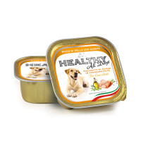 Вологий корм Healthy All Days, паштет зі шматочками, курятина з морквою, для собак, 150 г Вологий корм Healthy All Days, паштет зі шматочками, курятина з морквою, для собак, 150 г