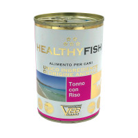 Консерва Healthy Fish монопротеінова, паштет з тунцем та рисом, для собак, 400 г Консерва Healthy Fish монопротеінова, паштет з тунцем та рисом, для собак, 400 г