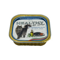 Влажный корм Healthy All Days монопротеиновый, паштет с рыбой и креветками, для кошек, 100 г Влажный корм Healthy All Days монопротеиновый, паштет с рыбой и креветками, для кошек, 100 г
